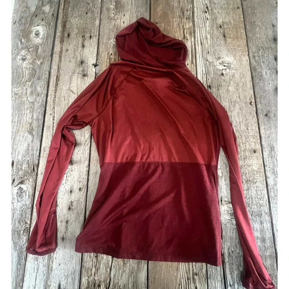 The North Face FlashDry Hoodie Mens Large Red Long Sleeve Active Pullover Shirt